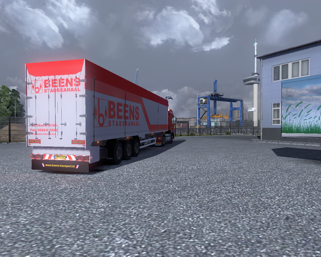 ets2 Daf CF + Bodex Beens Transport rood 3 prive skin ets2