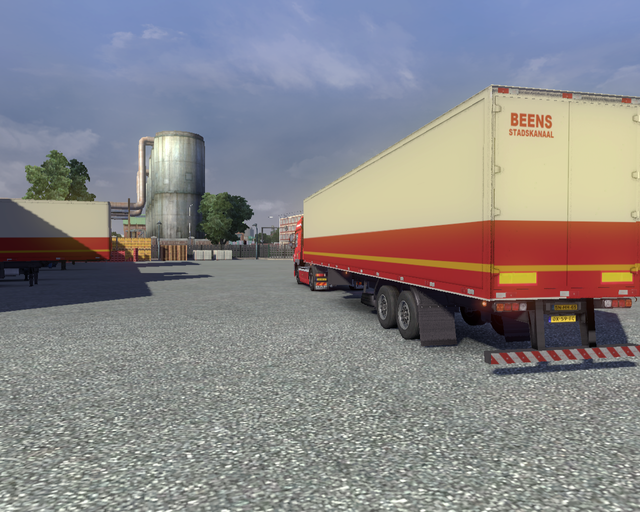 ets2 Daf CF + 2 asser trailer Beens Transport 2 prive skin ets2