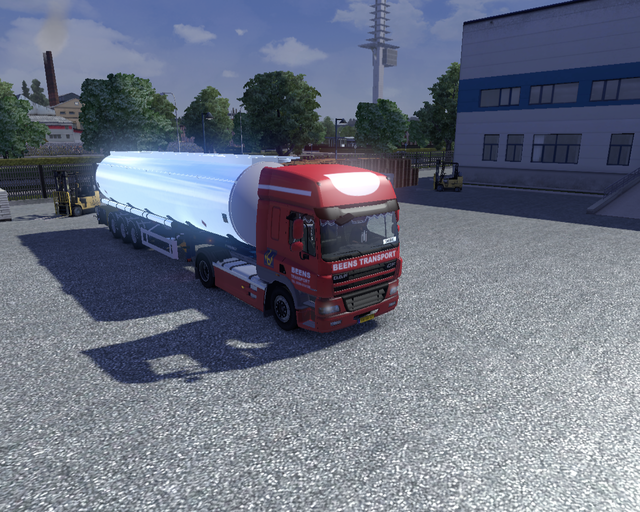 ets2 Daf CF + tank trailer Beens Transport  prive skin ets2