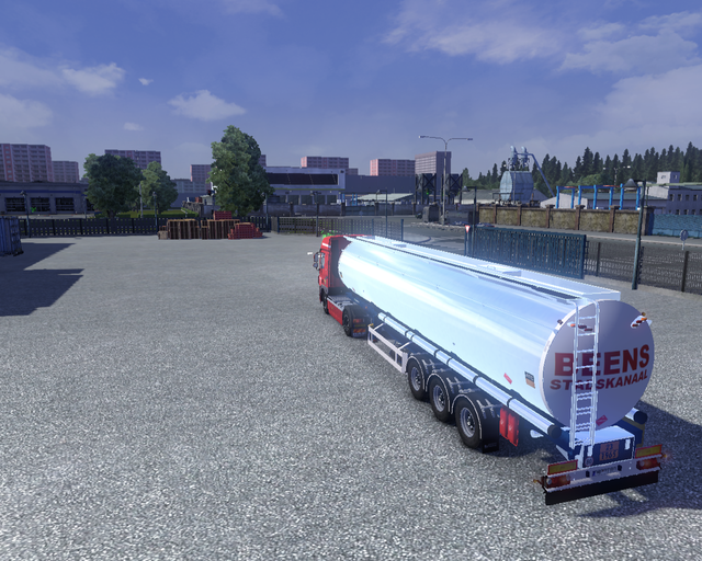 ets2 Daf CF + tank trailer Beens Transport 2 prive skin ets2