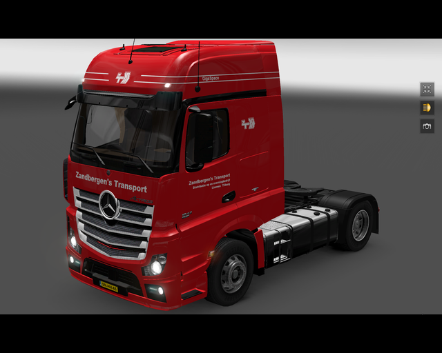 ets2 Mercedes Actros MP4 Zandbergen's Transport Li prive skin ets2