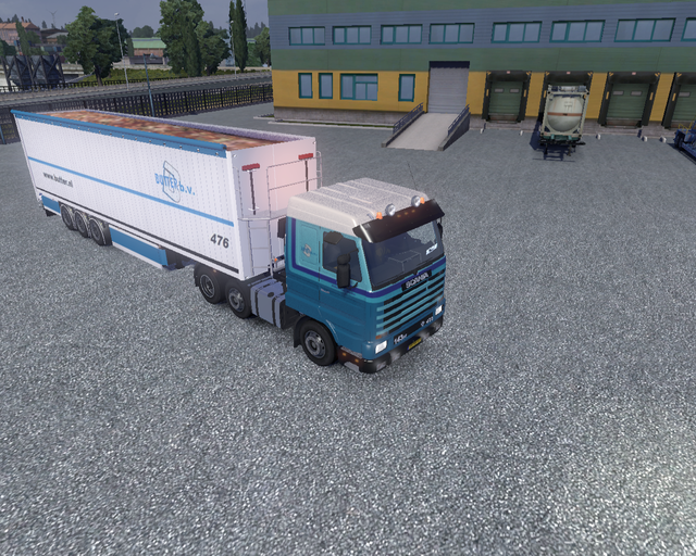 ets2 Scania 143M 420 6x2 + Bodex trailer Butter Tr prive skin ets2