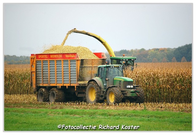 Sportel, loonbedrijf John Deere's 7430's Nieuwolda Richard