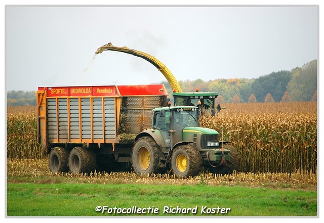 Sportel, loonbedrijf John Deere's 7430's Nieuwolda Richard