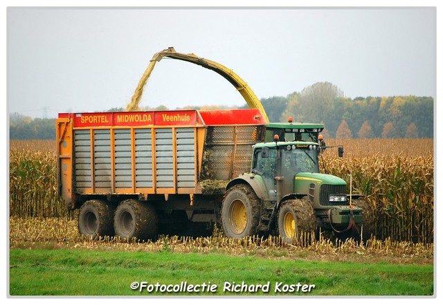 Sportel, loonbedrijf John Deere's 7430's Nieuwolda Richard