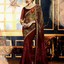 Brown Color Saree - Designer Indian Sarees Collection At Lushika.com