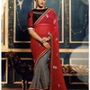 Maroon And Off White Color ... - Designer Indian Sarees Coll...