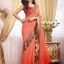 Tomato Color Saree - Designer Indian Sarees Collection At Lushika.com