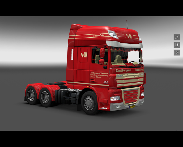 ets2 Daf XF105 6x4 Zandbergen's Transport Limmen 1 prive skin ets2