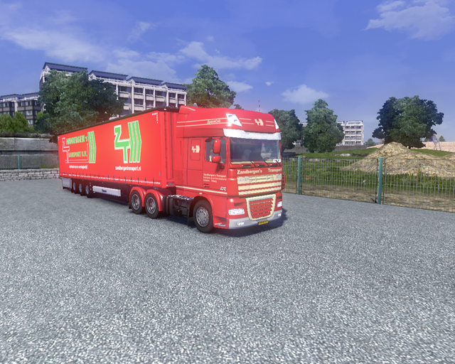 ets2 Daf XF105 6x4 + Krone Profiliner Zandbergen's prive skin ets2