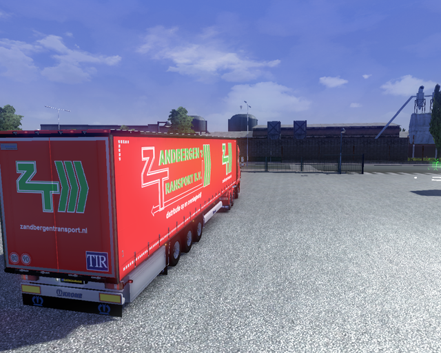 ets2 Daf XF105 6x4 + Krone Profiliner Zandbergen's prive skin ets2