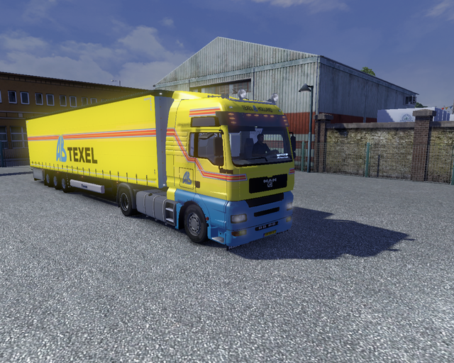 ets2 Man TGA 4x2 + Krone Profiliner AB Texel prive skin ets2