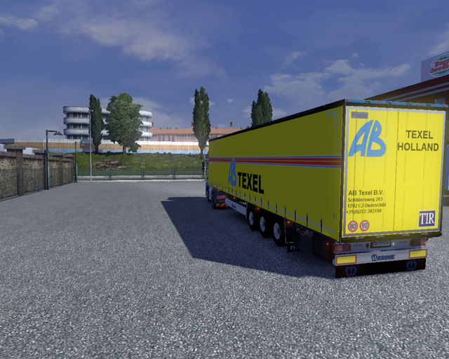 ets2 Man TGA 4x2 + Krone Profiliner AB Texel 2 prive skin ets2