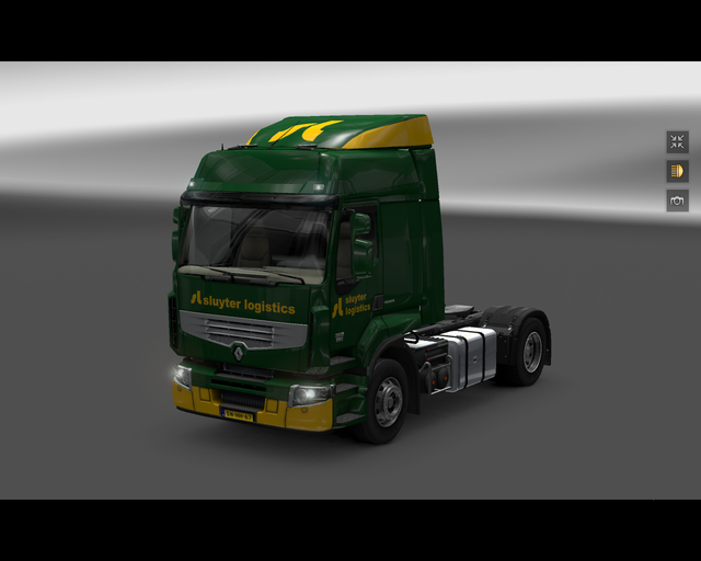 ets2 Renault Premium 4x2(old logo) Sluyter Logisti prive skin ets2