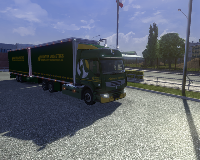 ets2 Renault Premium BDF + tandem Sluyter Logistic prive skin ets2