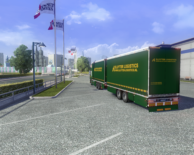 ets2 Renault Premium BDF + tandem Sluyter Logistic prive skin ets2