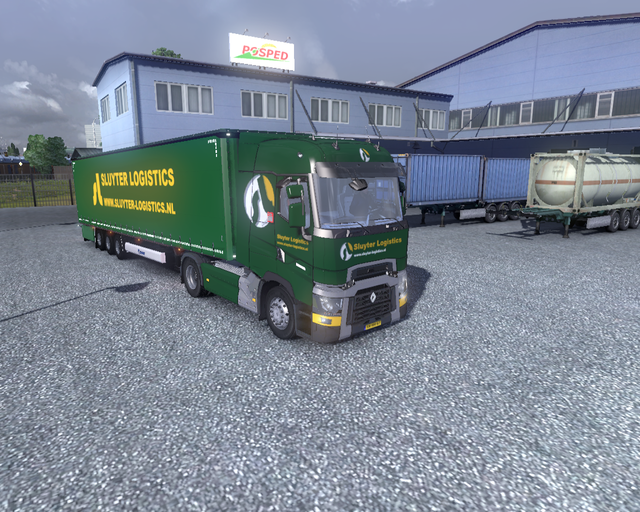 ets2 Renault T 4x2 + Krone Profiliner Sluyter Logi prive skin ets2