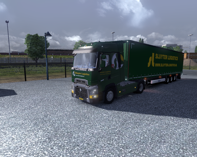 ets2 Renault T 4x2 + Krone Profiliner Sluyter Logi prive skin ets2