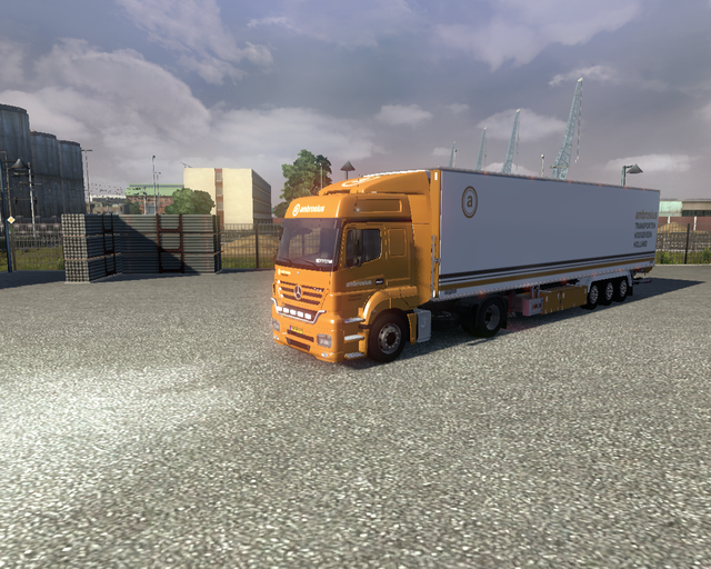 ets2 Mercedes Axor 4x2 (high cab) + Chereau Coolli prive skin ets2