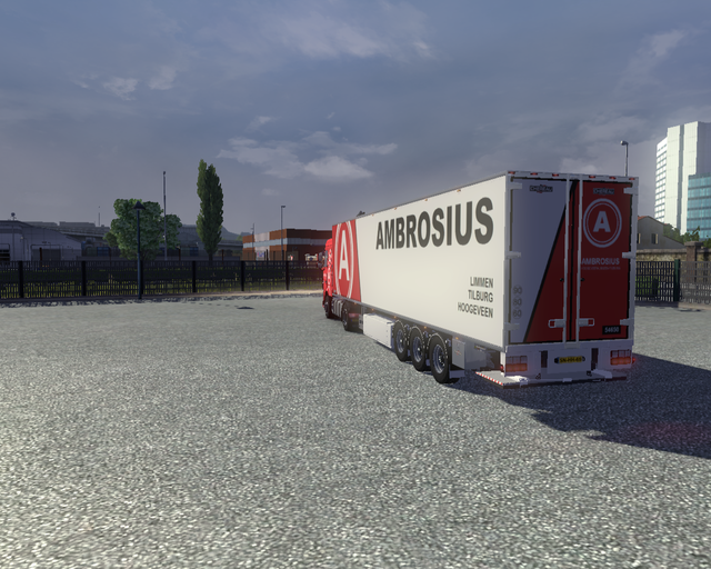 ets2 Daf XF105 euro6 + Chereau Coolliner Ambrosius prive skin ets2