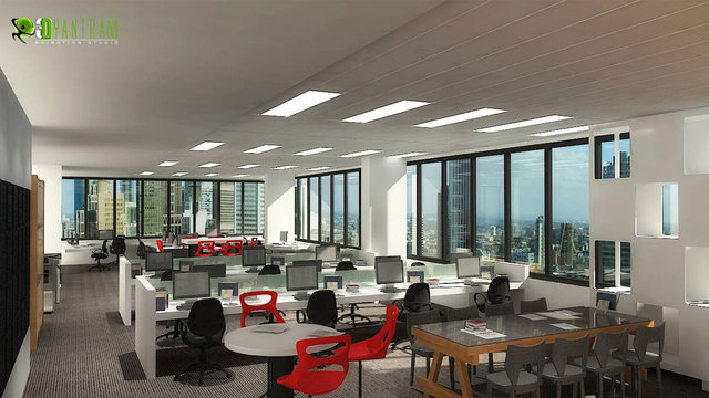 Commercial 3D Interior CGI Office Interior 3D Rendering CGI Design