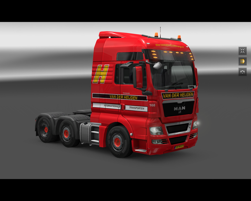 ets2 Man TGX 6x2 van der Heijden Transport b.v - prive skin ets2