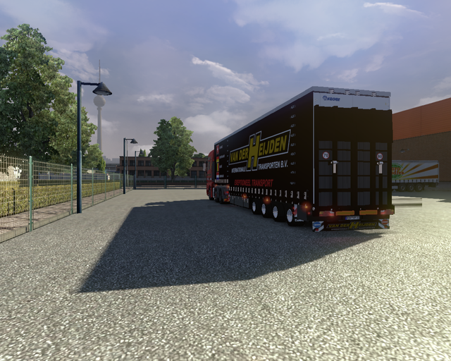 ets2 Man TGX 6x2 + Jumbo Curtainsider van der Heij prive skin ets2