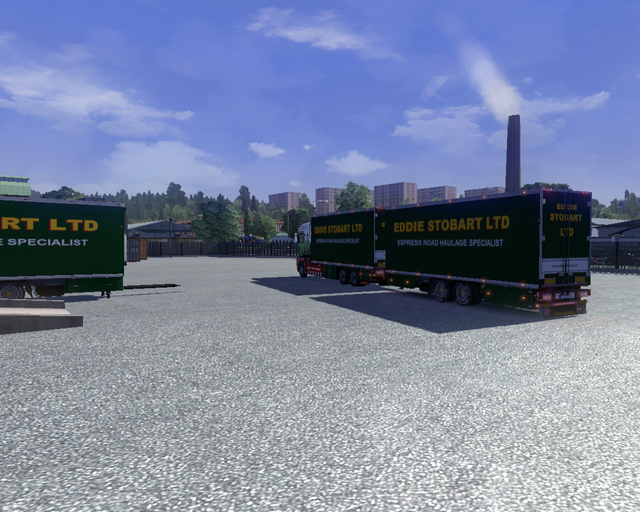 ets2 Renault Magnum 6x4 BDF + Tandem Eddie Stobart prive skin ets2