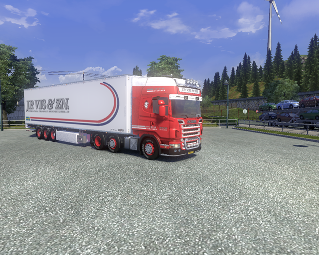 ets2 Scania R2009 6x2 + Chereau coolliner J.P prive skin ets2