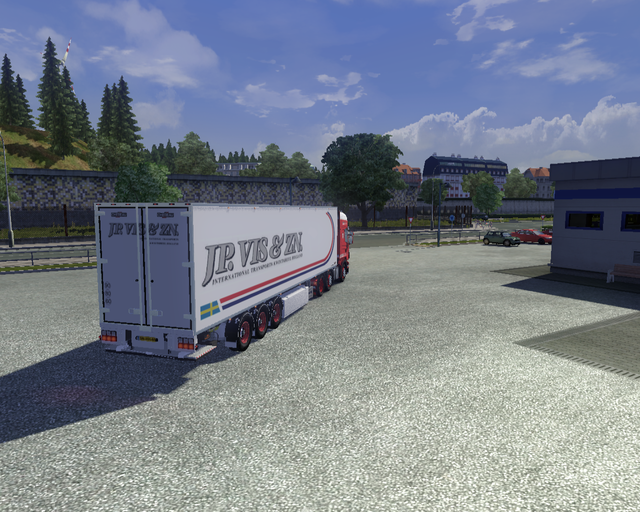 ets2 Scania R2009 6x2 + Chereau coolliner J.P prive skin ets2