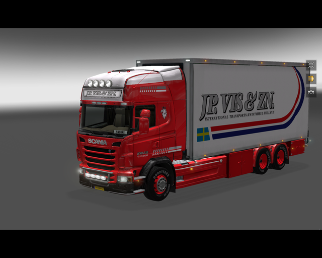 ets2 Scania R2008 6x4 BDF + Tandem J.P prive skin ets2