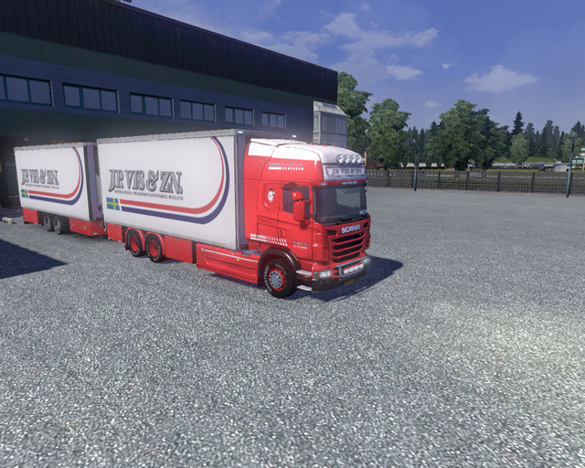 ets2 Scania R2008 6x4 BDF + Tandem J.P prive skin ets2