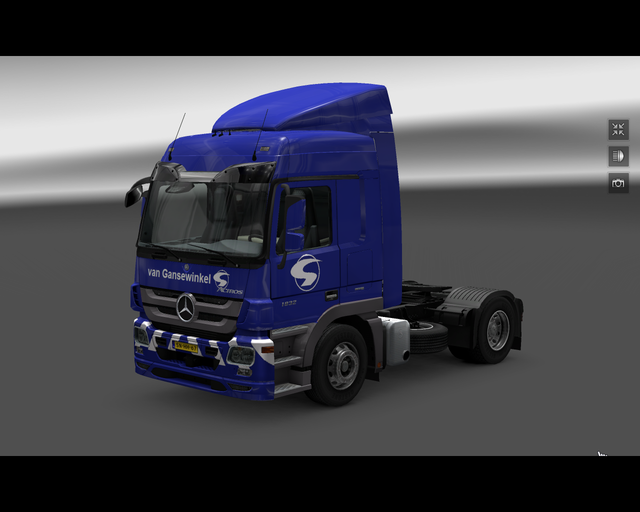 ets2 Mercedes Actros MP3 4x2 van Gansewinkel  prive skin ets2