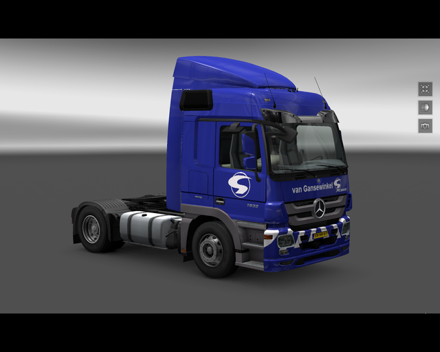 ets2 Mercedes Actros MP3 4x2 van Gansewinkel 1 prive skin ets2