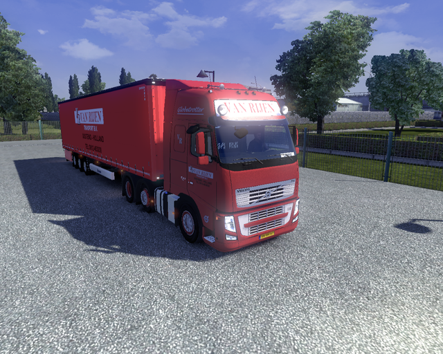 ets2 Volvo FH Classic 6x2 + Krone Profiliner van R prive skin ets2