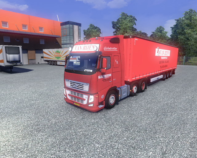 ets2 Volvo FH Classic 6x2 + Krone Profiliner van R prive skin ets2