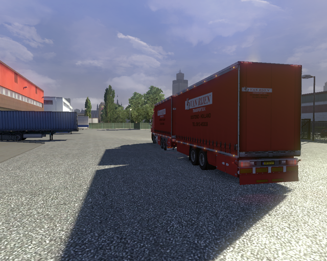 ets2 Daf XF105 6x4 BDF + tandem van Rijen Oosteind prive skin ets2