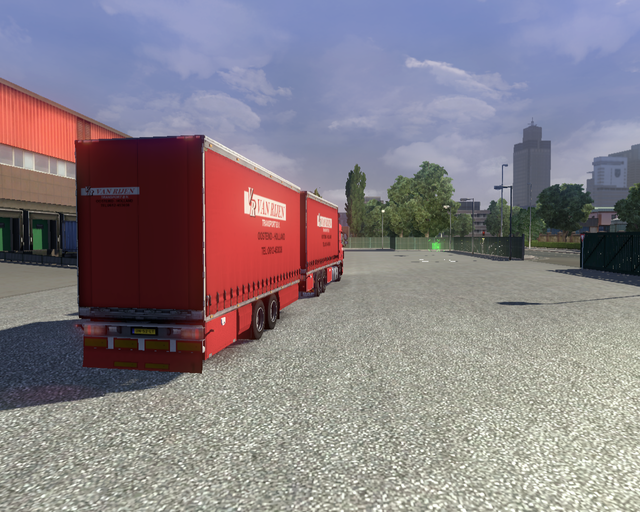 ets2 Daf XF105 6x4 BDF + tandem van Rijen Oosteind prive skin ets2