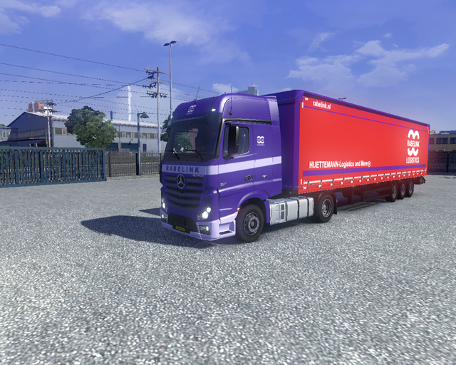 ets2 Mercedes Actros MP4 4x2 + Kogel schuifzeil tr prive skin ets2