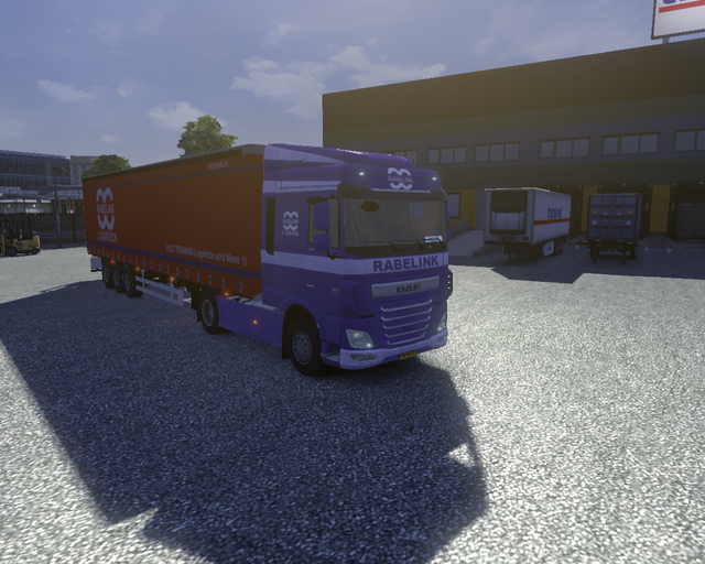 ets2 Daf XF 105 510 euro6 4x2 + Fruehauf met kooia prive skin ets2