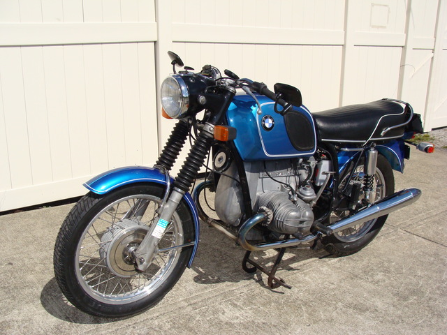 2973281 '70 R75-5, Blue. 001 SOLD.....2973281 '70 R75/5 SWB, Blue. 87,500 Mi. Starts easily. Runs GREAT! Very strong.