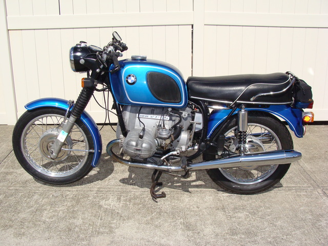 2973281 '70 R75-5, Blue. 002 SOLD.....2973281 '70 R75/5 SWB, Blue. 87,500 Mi. Starts easily. Runs GREAT! Very strong.