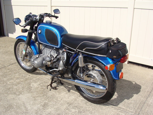 2973281 '70 R75-5, Blue. 003 SOLD.....2973281 '70 R75/5 SWB, Blue. 87,500 Mi. Starts easily. Runs GREAT! Very strong.