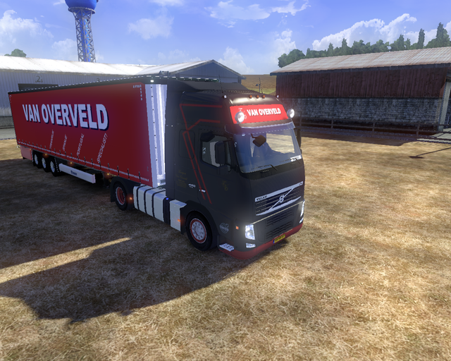 ets2 Volvo Fh classic 4x2 + Krone Profilinervan Ov prive skin ets2