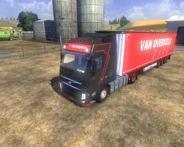 ets2 Volvo Fh classic 4x2 + krone profiliner van O prive skin ets2