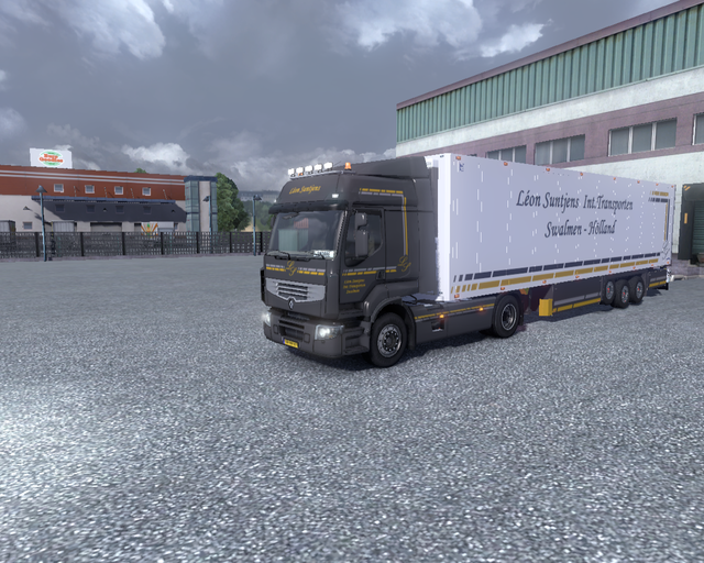 ets2 Renault Premium DXI + Schmitz trailer LÃ©on S prive skin ets2