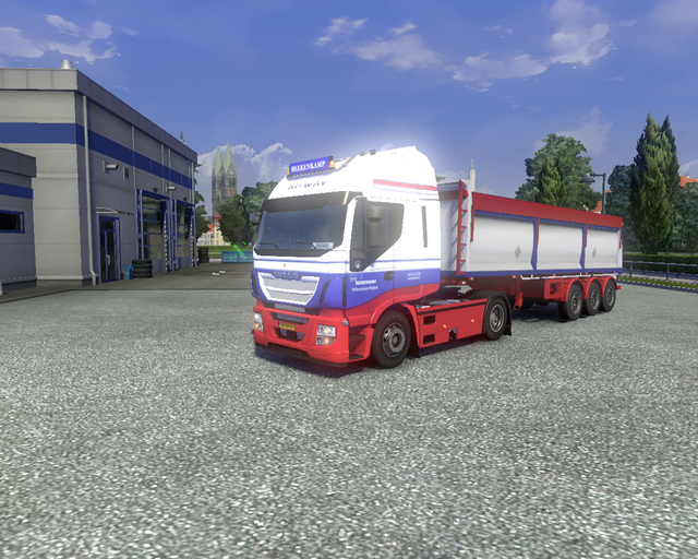 ets2 Iveco Hi-Way + Bodex trailer Beekenkamp Helle prive skin ets2