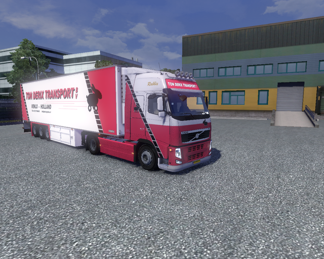 ets2 Volvo Classic FH 4x2 + Chereau Ton Derix Tran prive skin ets2