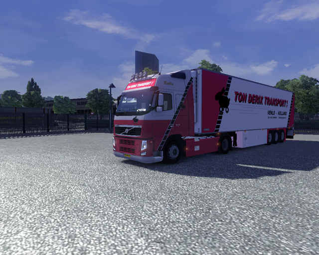 ets2 Volvo Classic FH 4x2 + Chereau Ton Derix Tran prive skin ets2