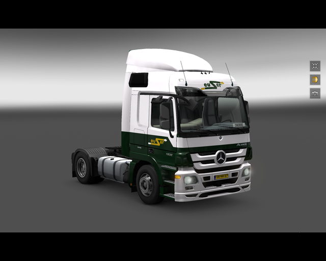 ets2 Mercedes Actros 1832 mp3 4x2 Euser Transport  prive skin ets2